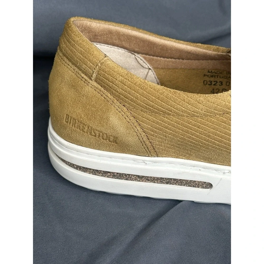 Birkenstock Oswego Low top suede sneaker shoes tan NWOB Women sz 11 Men Sz 9 (42